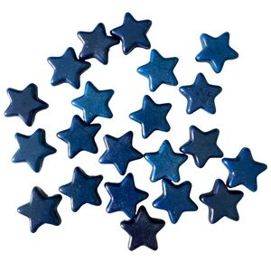Navy Star Shaped Howlite Stone Beads Jewelry Making Supplies